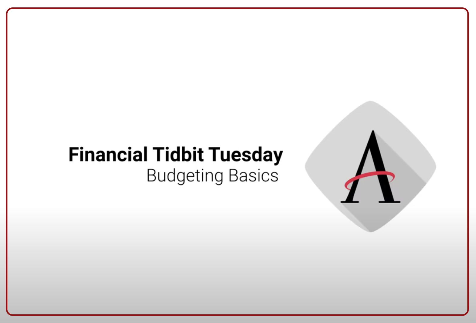 Financial Tidbits Budgeting Basics 