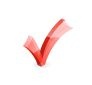 red check mark