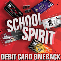 school spirit debit card giveback program